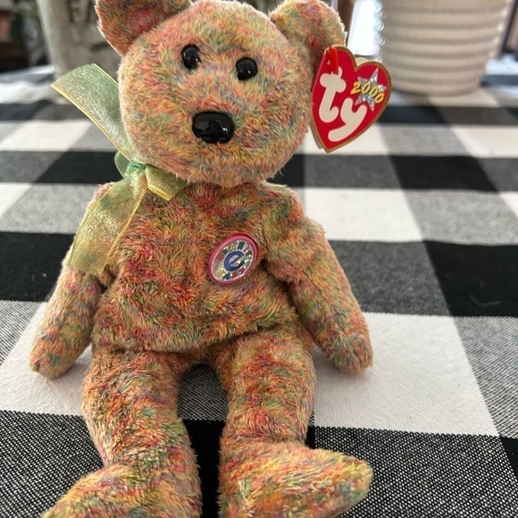 TY beanie baby, 2000 speckle the bear - Picture 1 of 13